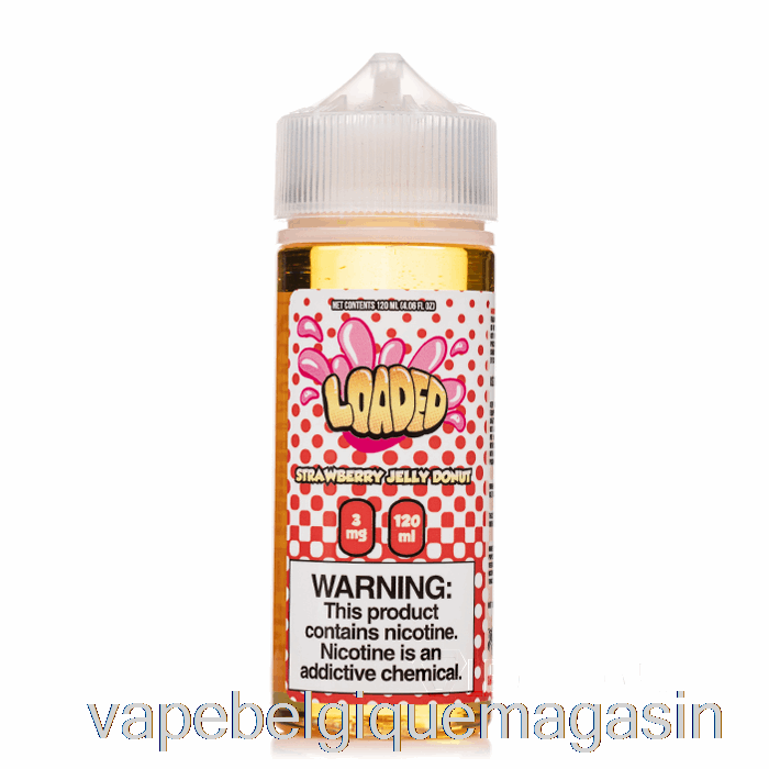 Vape Jetable Beignet à La Gelée De Fraise - E-liquide Chargé - Vapeurs Impitoyables - 120ml 3mg